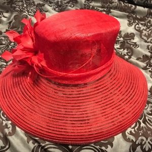 Versona Something Special Red Derby Hat